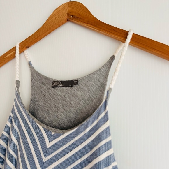 Prana Seacoast Blue and White Striped Mini Dress size small - Picture 4 of 10